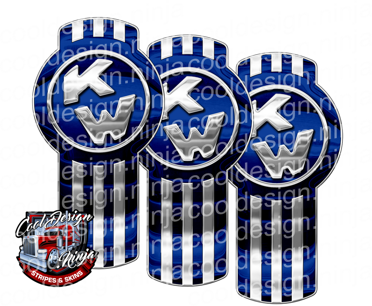 Legendary Blue Kenworth Emblem Skins – Cool Design Ninja