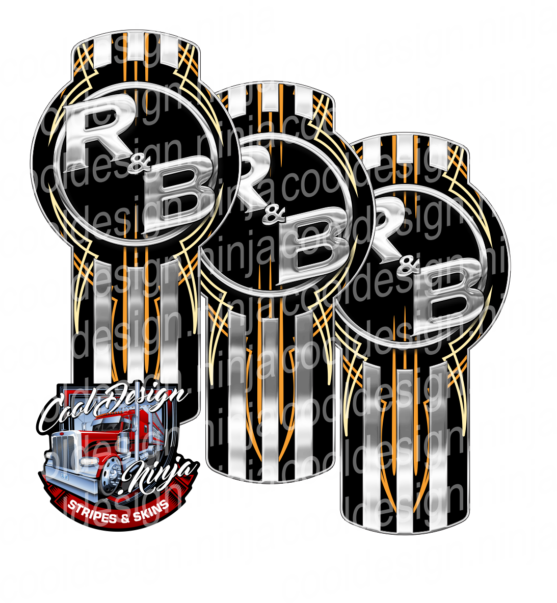 R And B Kenworth Emblem Skin Kit Cool Design Ninja 5951