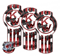 Red Holstein Kenworth Emblem Skin