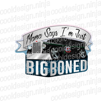 Big Boned - Dumb Beer Fridge Decal