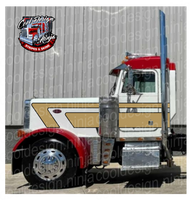 Gold and Black Hard 7 Peterbilt Stripe Kit