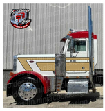 Gold and Black Hard 7 Peterbilt Stripe Kit