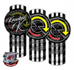 Black and Chrome Krooked K Detroit Kenworth Emblem Skin