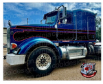 Red and Black Peterbilt 367 Seminole Stripe Kit