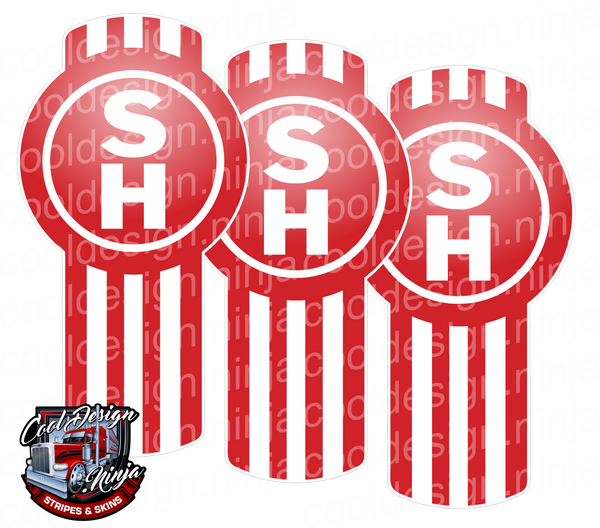 Vertical Red SH Kenworth Emblem Skin