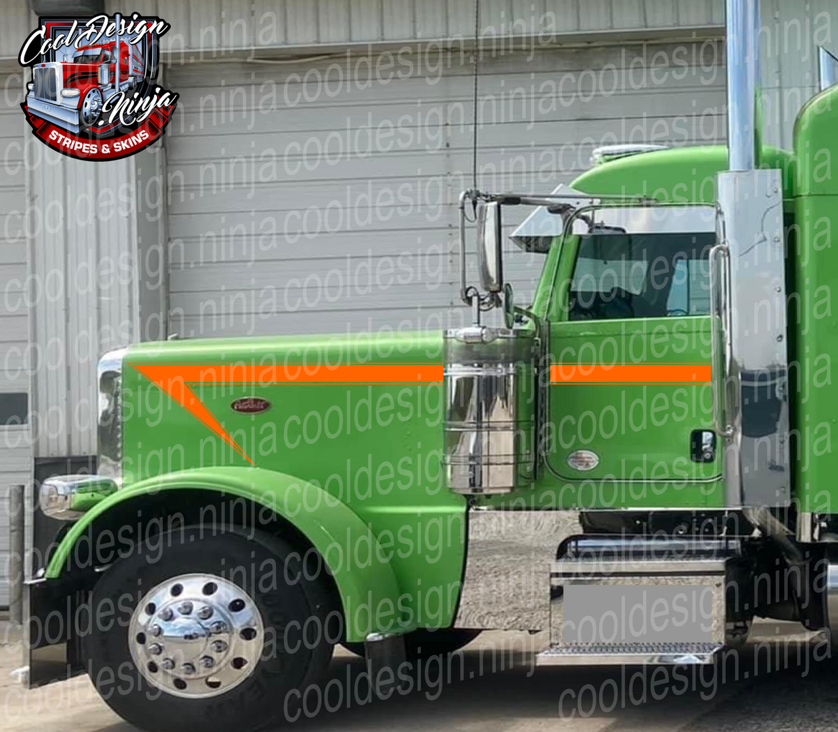 Orange Robinson Peterbilt Stripe Kits – Cool Design Ninja