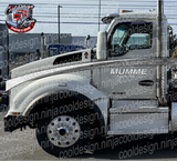 Silver Leaf Effect Feathered Edge T880 Kenworth Truck Stripe