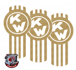 Solid White and Gold Kenworth Emblem Skin