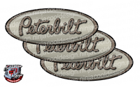 Light Brown and Cream Peterbilt Emblem Skins