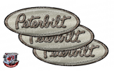 Light Brown and Cream Peterbilt Emblem Skins