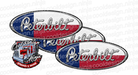 Texas Flag Peterbilt Emblem Skins