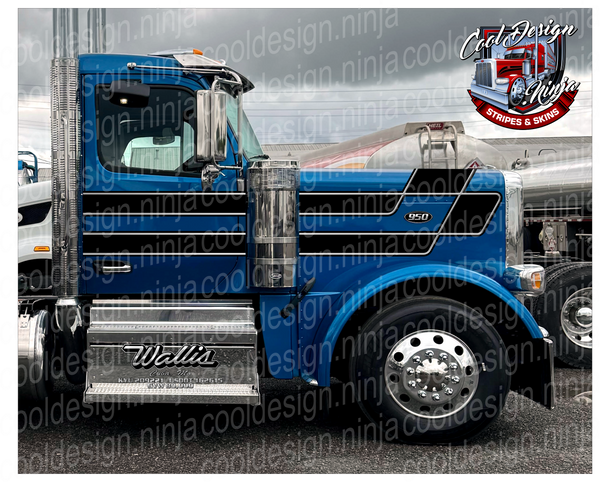 Wallis Chicago Daycab 589 Peterbilt Stripe Kit