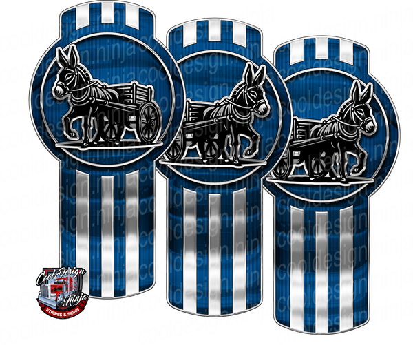 Blue Mule Kenworth Emblem Skins