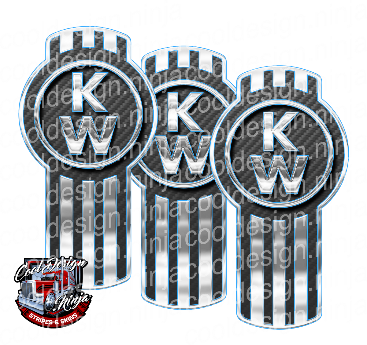 Carbon Fiber Highlight Kenworth Emblem Skin – Cool Design Ninja