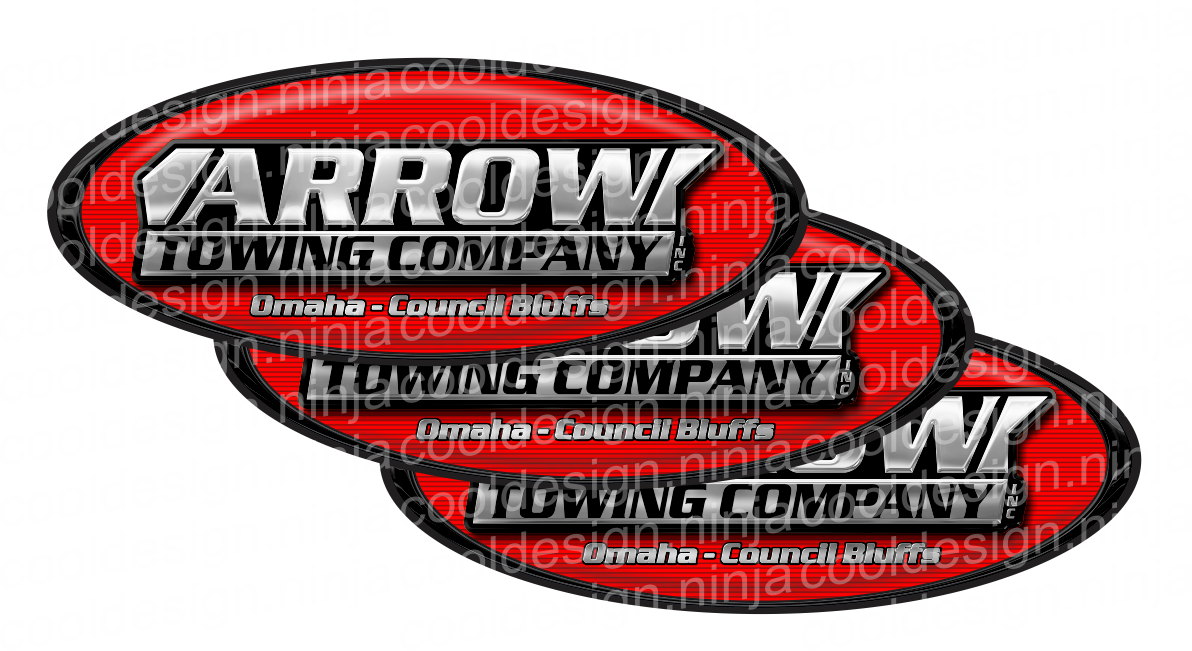 Red And Black Arrow Towing Logo Peterbilt Emblem Skins Cool Design Ninja