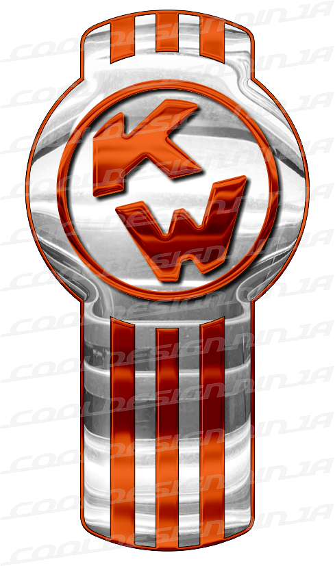 Orange Kenworth Emblem Skins x 3 – Cool Design Ninja