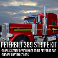 63" Peterbilt 389 HardLine Stripe Kit