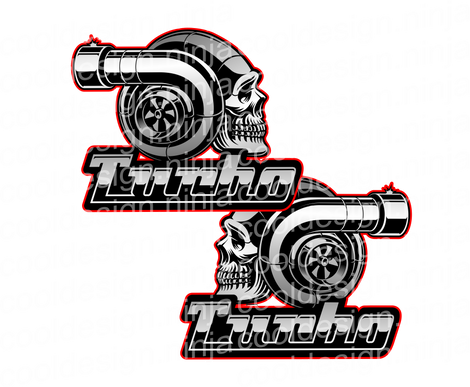 Turbo Skull Decals – Cool Design Ninja